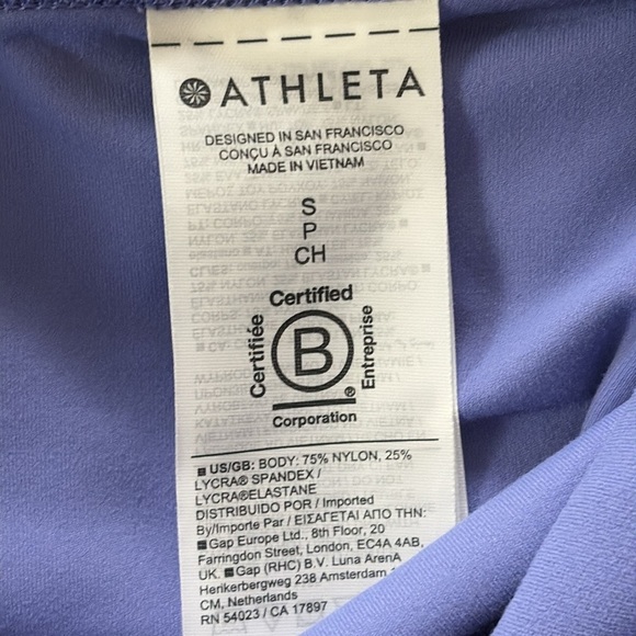 Athleta Elation Wide Crop Pants Adonis Blue Size S - Picture 10 of 16